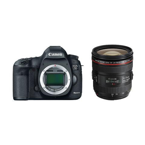 Canon EOS 5D Mark III DSLR w 24-70mm f/4 L IS USM Lens